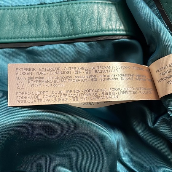 Genuine leather Massimo Dutti jacket - Picture 4 of 7